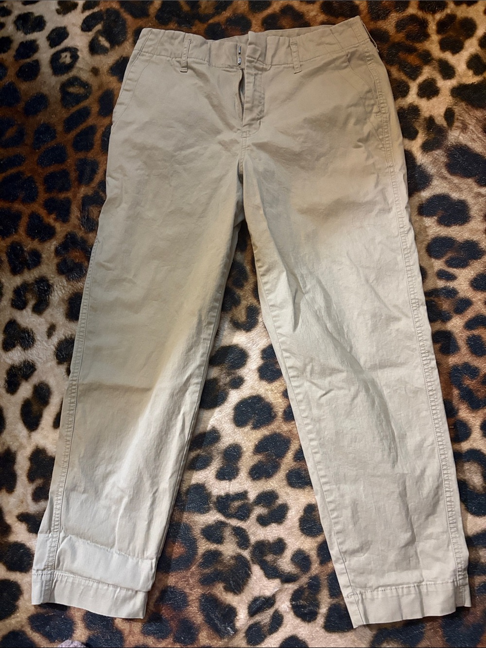 a new day Beige Straight-Leg Chino Pants